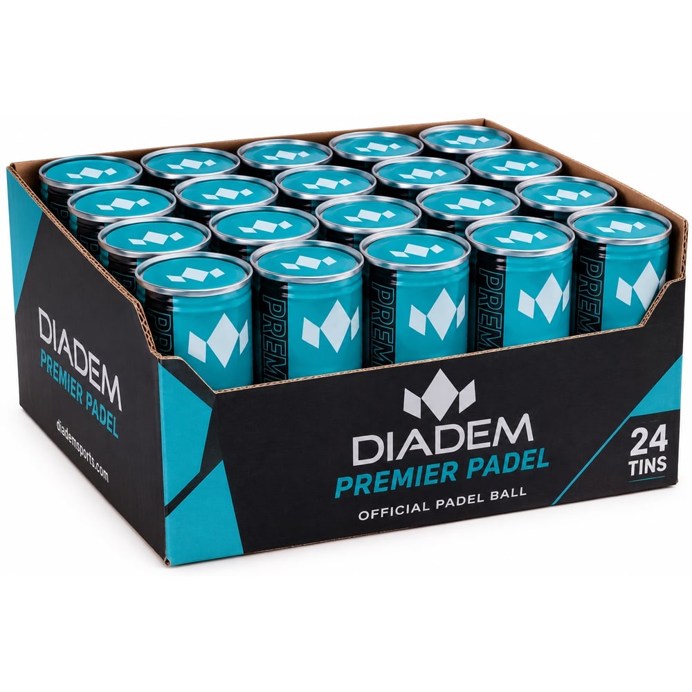 Diadem Premier Padel Ball, case of 24 tins (72 balls)